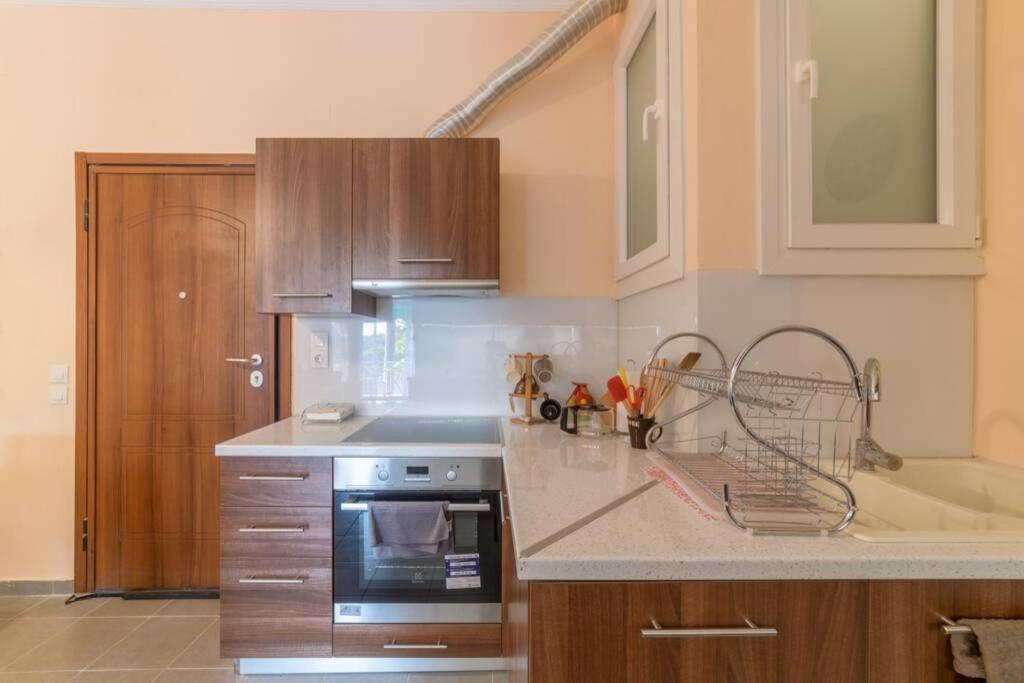 Bright Newly Renovated Apt Near Beach & Center+Ac Anemomylos Eksteriør billede