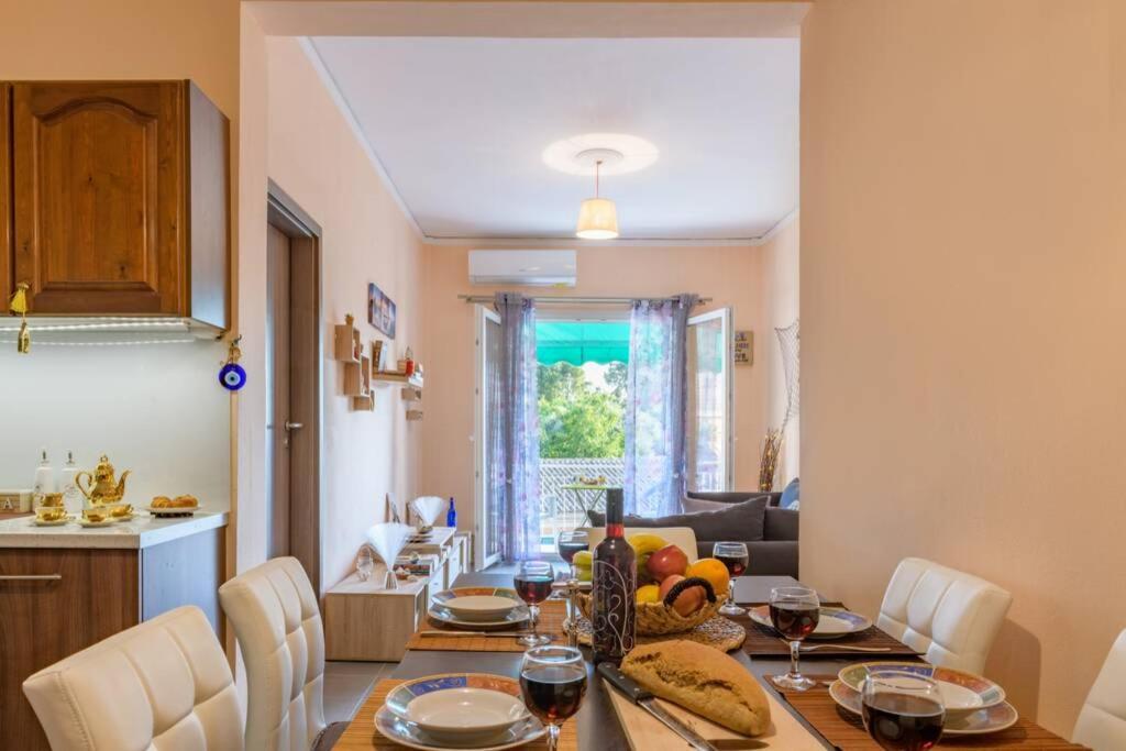 Bright Newly Renovated Apt Near Beach & Center+Ac Anemomylos Eksteriør billede